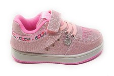 Lelli Kelly Frangetta Mix LKAL8071 scarpa rosa glitterato ciondolo cuore e luci