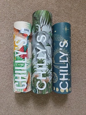 Chilly s Trinkflasche NUR LEERKARTON - Limited Edition Tropical Mystic Flowers