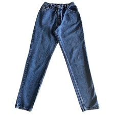 Vintage Wrangler Woman's Size 28x33 Blue Tapered Western Denim Jeans Tag 12