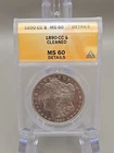 1890-CC Morgan Silver Dollar $1 - ANACS MS60