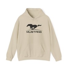 Mustang Muscle Car Hoodie Retro Unisex Heavy Blend  Hooded Sweatshirt
