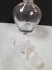 SILVESTRI FROST SWAN STOPPER  CLEAR GLASS PERFUME BOTTLE 5 1/2"H — photo 3