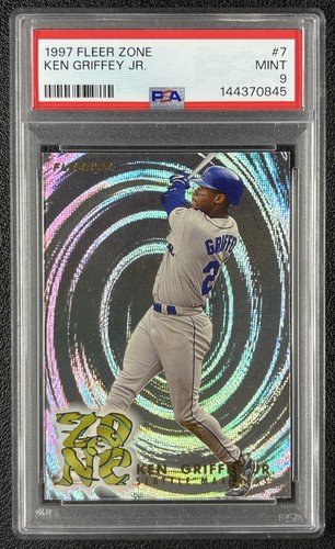 KEN GRIFFEY JR. PSA 9 1997 FLEER #7 ZONE MARINERS 0845