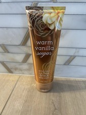 BATH BODY WORKS WARM VANILLA SUGAR 24 HOUR ULTRA SHEA BODY CREAM 8 OZ
