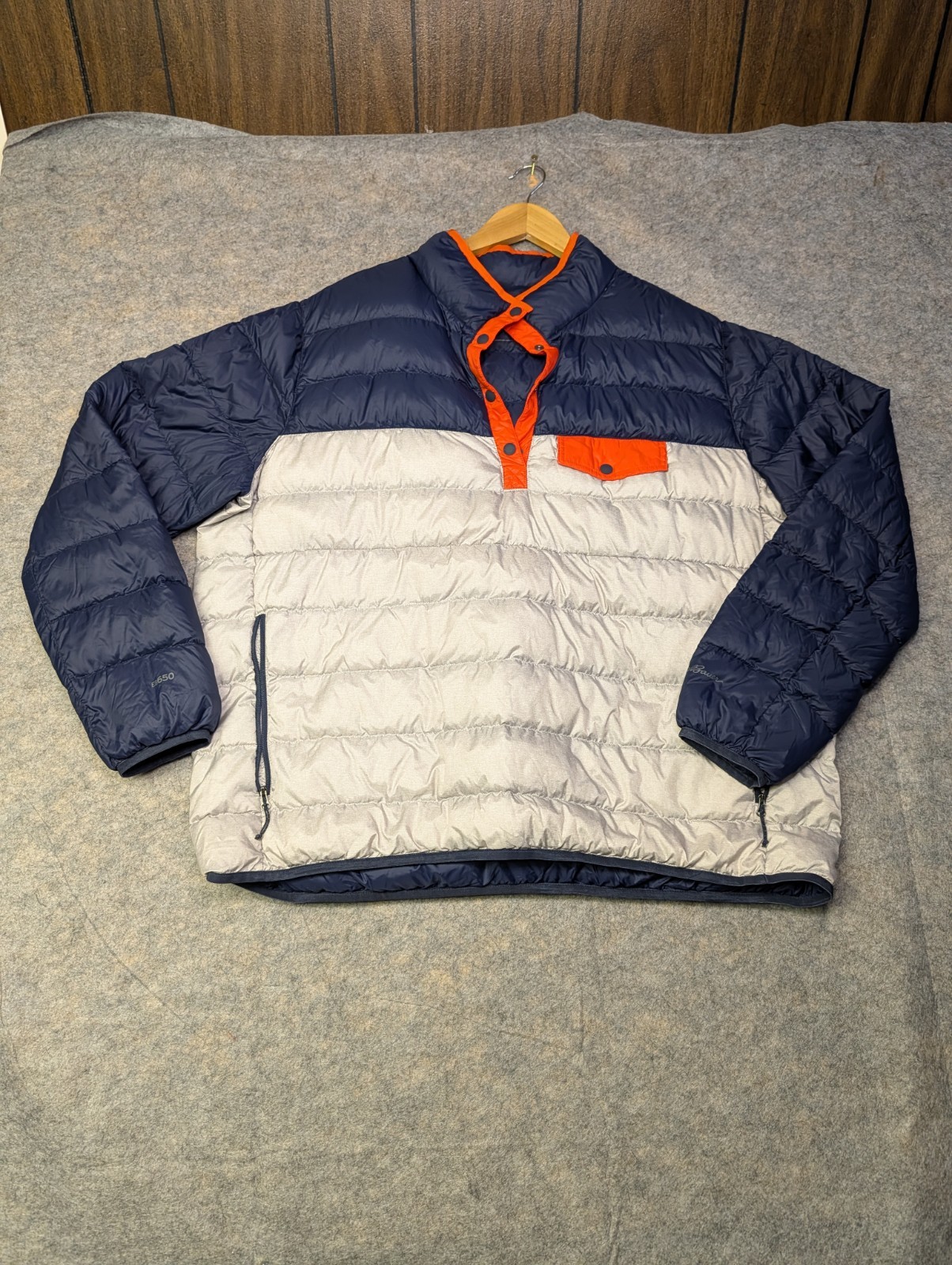 Eddie Bauer Stratuslite Jacket Womens T2XL 650 Down Fill 1/4 Snap Pullover Warm image 3