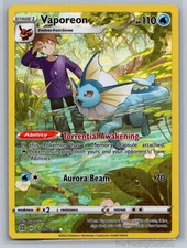 Vaporeon Ultra Rare SWSH09: Brilliant Stars Trainer Gallery Holo TG02/TG30 NM on eBay
