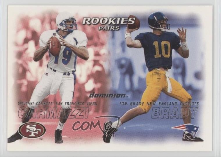 Tom Brady 2000 Skybox Dominion #234 Rookies Pairs Price Guide