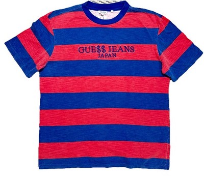 Guess x ASAP Rocky Striped Tee A$AP GUE$$ Jeans Japan T Shirt Top Adult Small