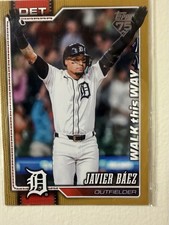 Topps 2026 Series 1 Javier Báez Tigers Walk This Way Gold /50 #144