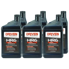 Driven Racing Oil 03906, HR6 Hot Rod Oil, Synthetic 10W-40, 6 Quarts