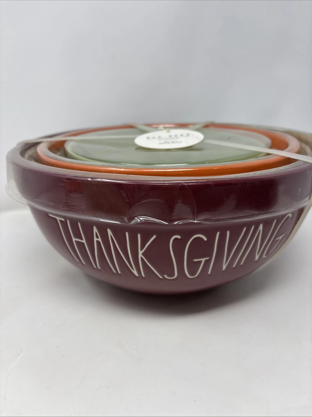 Rae Dunn Thanksgiving Grateful Give Thanks Nesting Mixing Bowls 3pc Set Lg Med S
Opens in a new wind