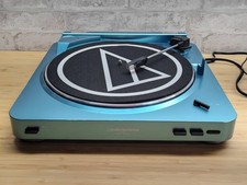 Audio-Technica AT-LP60-BT Blue Wireless Turntable w/ Bluetooth Untested