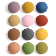 12Pcs Colorful Round Fridge Magnets, Small Matte Refrigerator Magnets, Cute S...