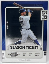 2021 Panini Contenders Optic Season Ticket Pete Alonso #84 New York Mets