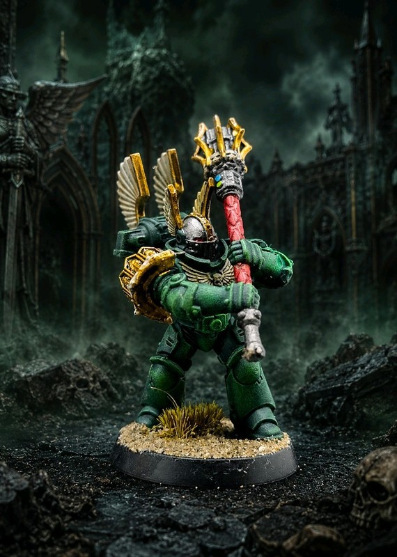 Dark Angels Company Champion Captain  Space Marines Painted Warhammer 40k