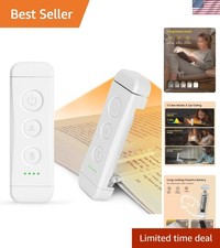 Clip-On Reading Light with 3 Colors & 5 Brightness for Cozy Reading Anywhere