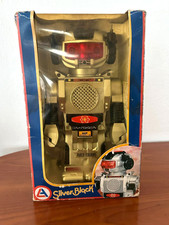 Giocattolo robot plastica anni '80 made in Hong Kong in original box funzionante