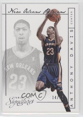 2013-14 Panini Signatures 14/25 Anthony Davis #49 2w5