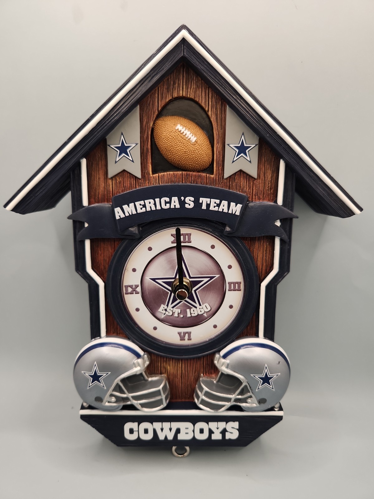 NEW The Bradford Exchange Dallas Cowboys Legacy Sculpted Wall Clock