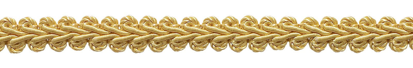 French Gimp Braid Trim, Style# FGS, Color# B7 - Light Gold [54.6 Yards]