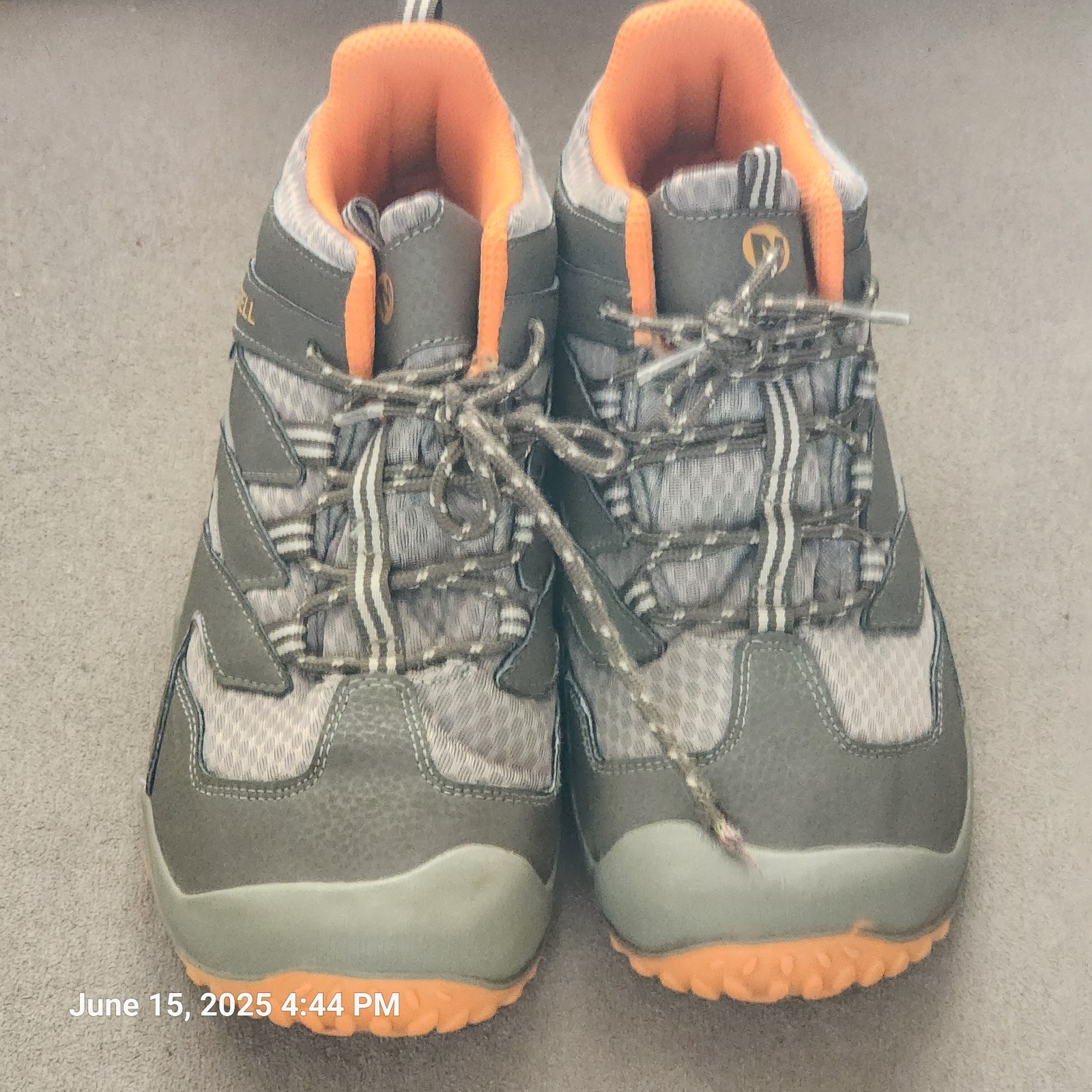 Merrell Chameleon 7 stivali grandi bambini 6 m marrone accesso medio impermeabili scarpe da trekking