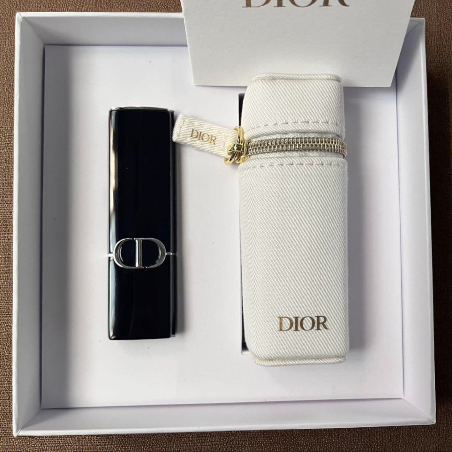 Dior Lip Case with White Keyboard Cosmetic Accessory for Phones