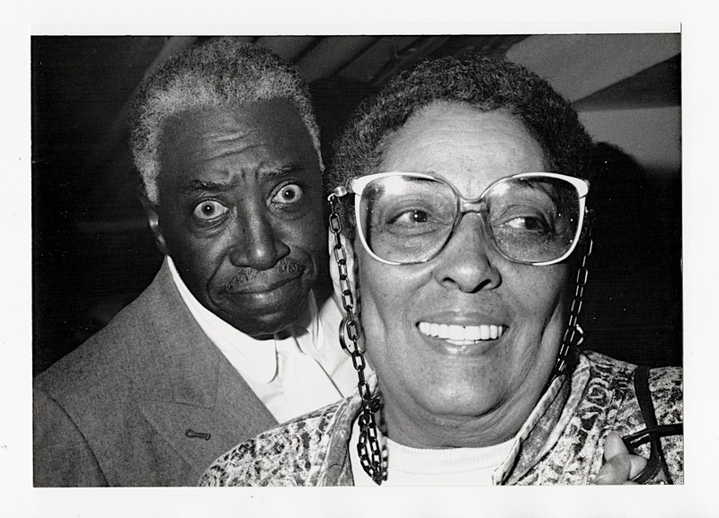 Joe Williams Carmen McRae 1988 Vintage Jazz Silver Gelatin Photo Snitzer Stamp