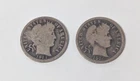 Barber Dime 10¢ Lot of (2): 1914-D, 1916