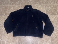 Vintage Polo Ralph Lauren Polartec Fleece Jacket Men s Large Navy Full Zip 90s