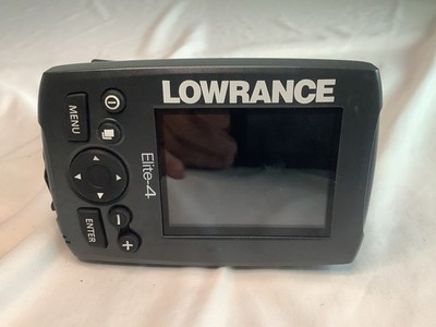 Lowrance Elite-4 Fishfinder Depth Finder No Cables U Tested