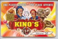 FRANCE TELECARTE / PHONECARD .. 50U F1090 GEM2 KINOS CIRQUE PARIS B09612761 C12€