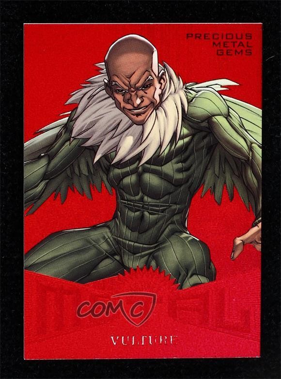 2017 Fleer Ultra Marvel Spider-Man Metal PMG Red 64/99 Vulture #MM42 0kg8