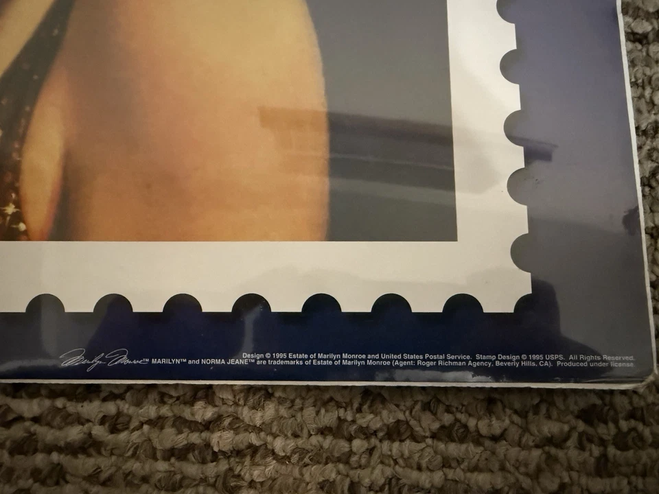 Póster edición original USPS - A Legends Marilyn Monroe 1995 Foto 2 de 4