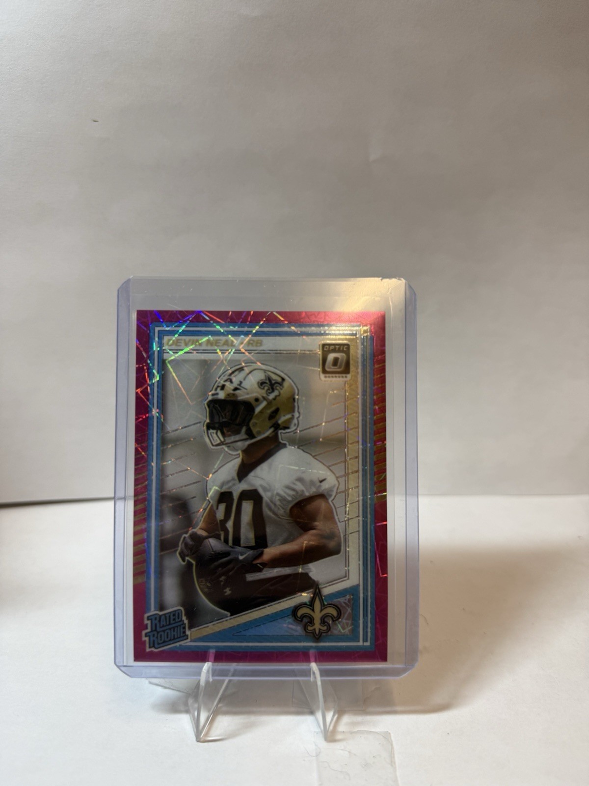 Devin Neal Pink Velocity Rookie /99 2025 Donruss Optic #282