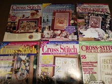 Lot Of 6 Better Homes  Gardens Cross Stitch Magazines Ass't Titles 1995-2002