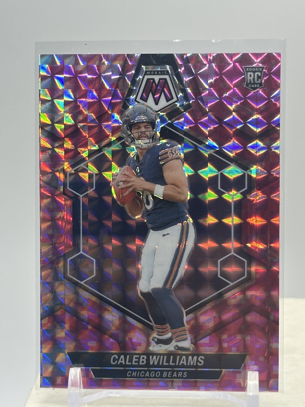 2024 Panini Mosaic - Rookies Caleb Williams #301 Camo Pink Mosaic Prizm (RC)