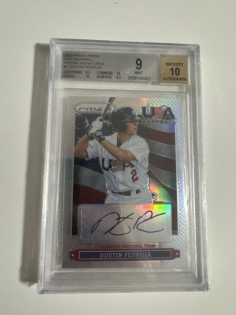 Panini Dustin Pedroia Autographed Baseball Sports Trading Cards