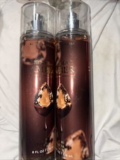 2x Bath Body Works CHOCOLATE AMBER Fine Fragrance Mist 8oz Spray NEW