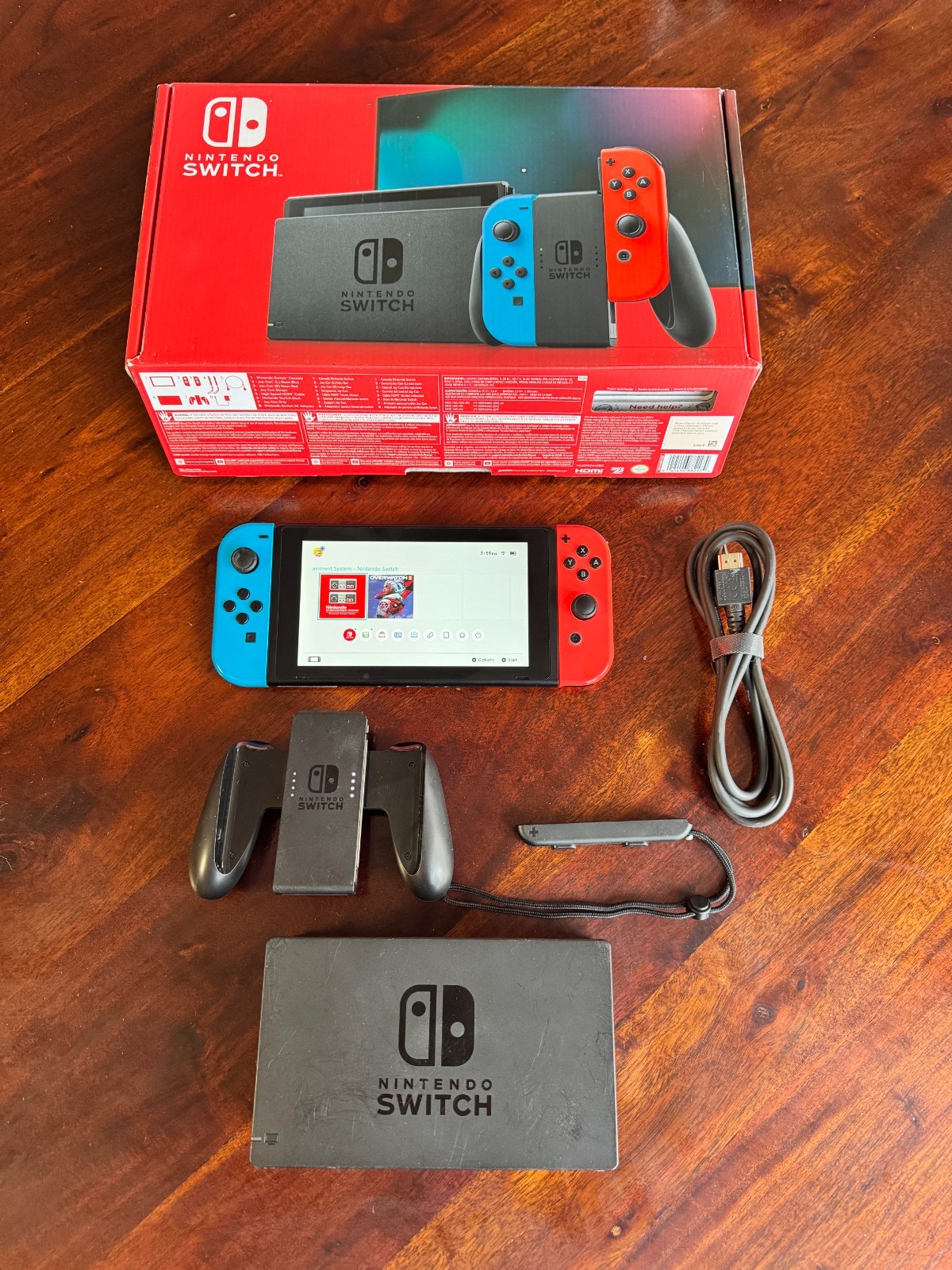Nintendo Switch HAC-001(-01) Red & Blue Edition with Box **SHIPS TODAY!!**