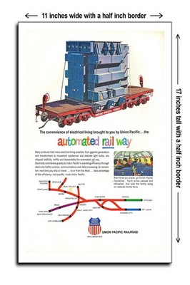 1964 Automated Rail Way UP Railroad - 11x17 Poster