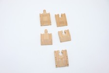 Wooden Thomas Train Compatible Short Straight Tracks 2.5 inches 5 Pack