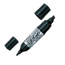 Pilot Twin Marker Oil-Based Pen, Fine Point, Broad Point, Black, 10 Pieces, MFN1