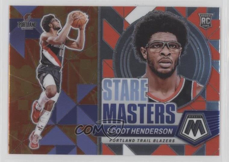 2023-24 Panini Mosaic Stare Masters Scoot Henderson #12 Rookie RC