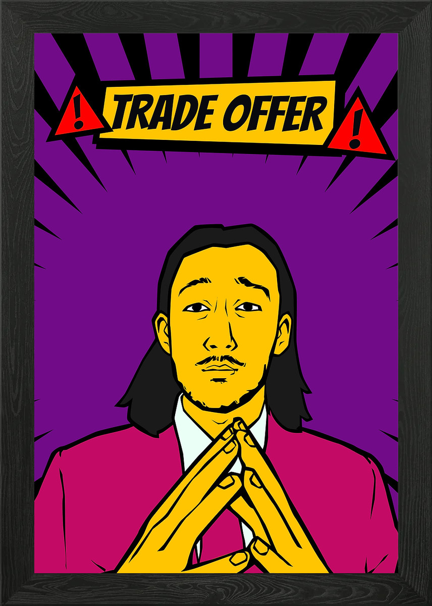 Póster de arte de pared enmarcado de dibujos animados de meme de oferta comercial lienzo impresión cuadro