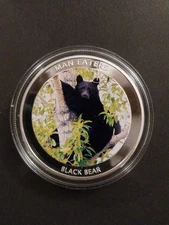 2010 Bank Of Uganda 100 Shillings Coin. Man Eaters - BLACK BEAR **POST FREE**