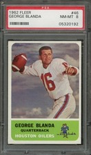 FB - 1962 - FLEER - #46 - GEORGE BLANDA - PSA 8 (NM-MT)