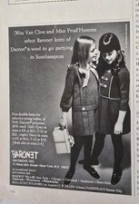 Publicité vintage GIrls Baronnet Tricoter Robes 1968 pour faire la fête à Southampton