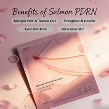 Salmon PDRN Pink Collagen Mask.Anti-Aging  Radiance Gel Mask