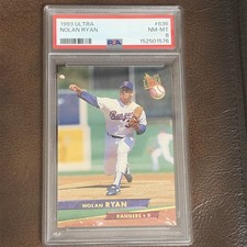 1993 Fleer Ultra Nolan Ryan #636 HOF  PSA 8