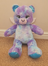 COSTRUISCI UN ORSO STELLA BAB luminoso con ali di angelo/fata blu viola altezza 42 cm